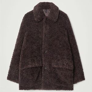 NWT COS Men's Brown Shearling Coat